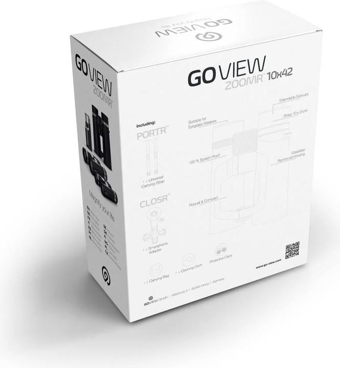 Immagine prodotto GoView ZOOMR 10x42 Phantom Nero (10x, 42 mm)
