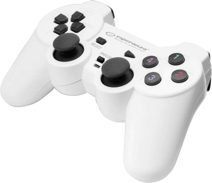 Esperanza WARRIOR Gamepad PC White (PC)