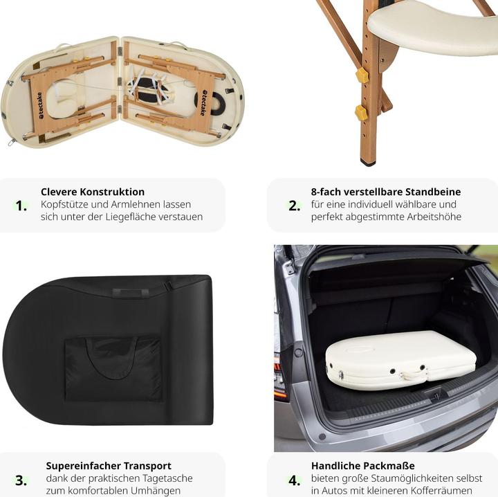 Actual product image tectake Massage table Sawsan