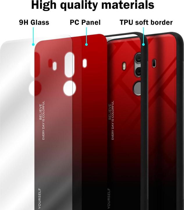 Produktbild Cadorabo TPU 2 Farben Glas Cover (Huawei Mate 10 Pro)