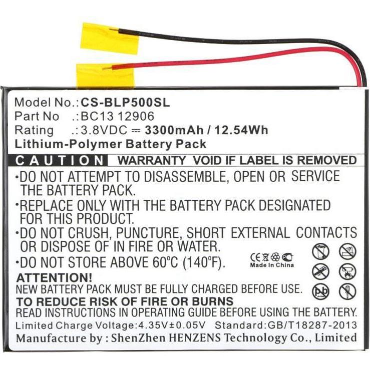 CoreParts Battery for BLU Tablet (3300 mAh), Notebook Akku, Schwarz