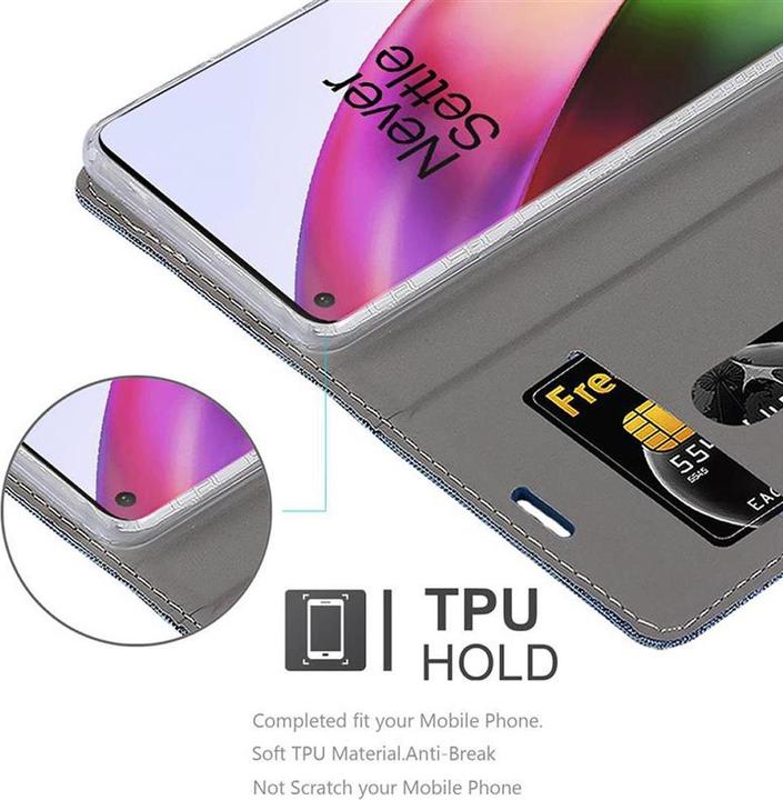 Actual product image Cadorabo Book Jeans Optics Cover (Oneplus 8)