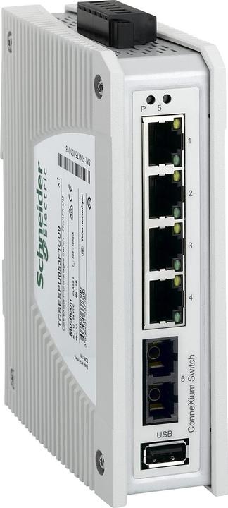 Produktbild Schneider Electric ConneXium Premium Unmanaged-4 Ports für TCSESPU053F1CU0 (5 Ports)