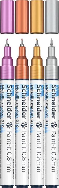 Image du produit Schneider Marqueur métallique Paint-It 010 0,8mm étui de 4 pièces (4x)