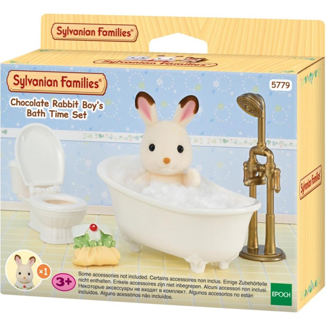 Sylvanian Families Set da Bagno di Bebè Coniglio Cioccolato
