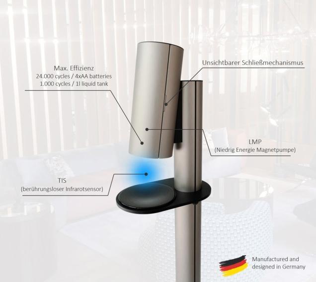Image du produit starmix Distributeur de désinfection, modèle sur pied, DSH S Champagne