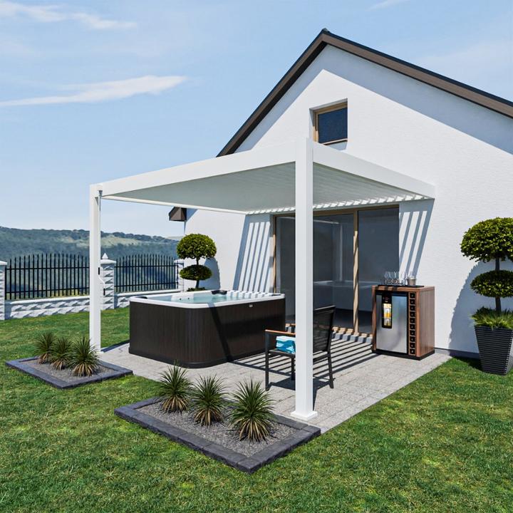 Actual product image Weide Wall pergola Deluxe Plus 3.6x4m White (400 cm, 360 cm)