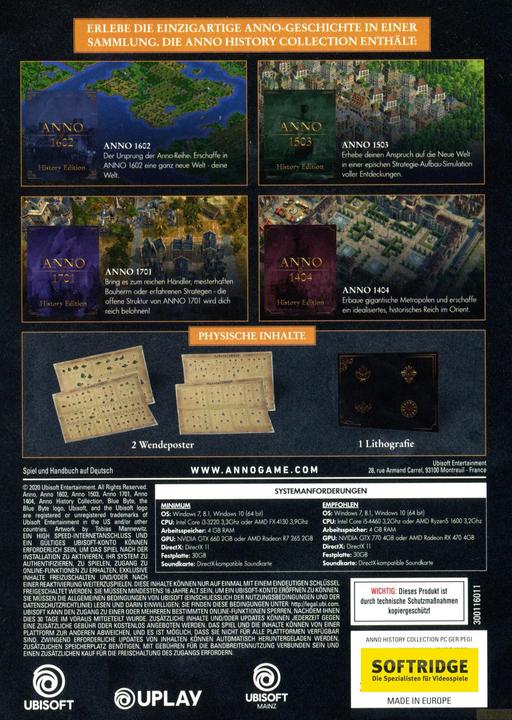 Produktbild Ubisoft ANNO History Collection (PC, DE)
