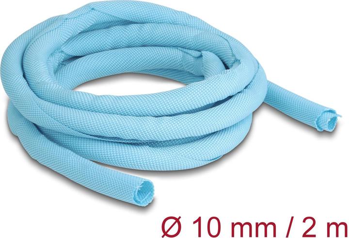Produktbild Delock Kabelschlauch selbstschliessend 2 m x 10 mm Blau (Kabelschlauch, 200 cm)