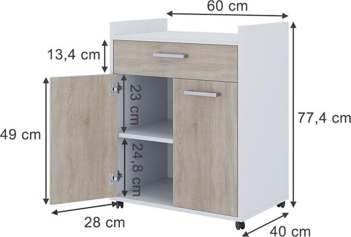 Produktbild Vicco Ansel (60 x 40 x 77.40 cm)