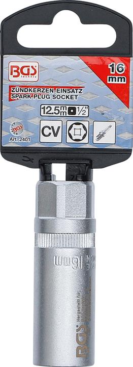 Actual product image BGS Spark Plug Socket, Hexagon 12.5 mm (1/2") Drive 16 mm