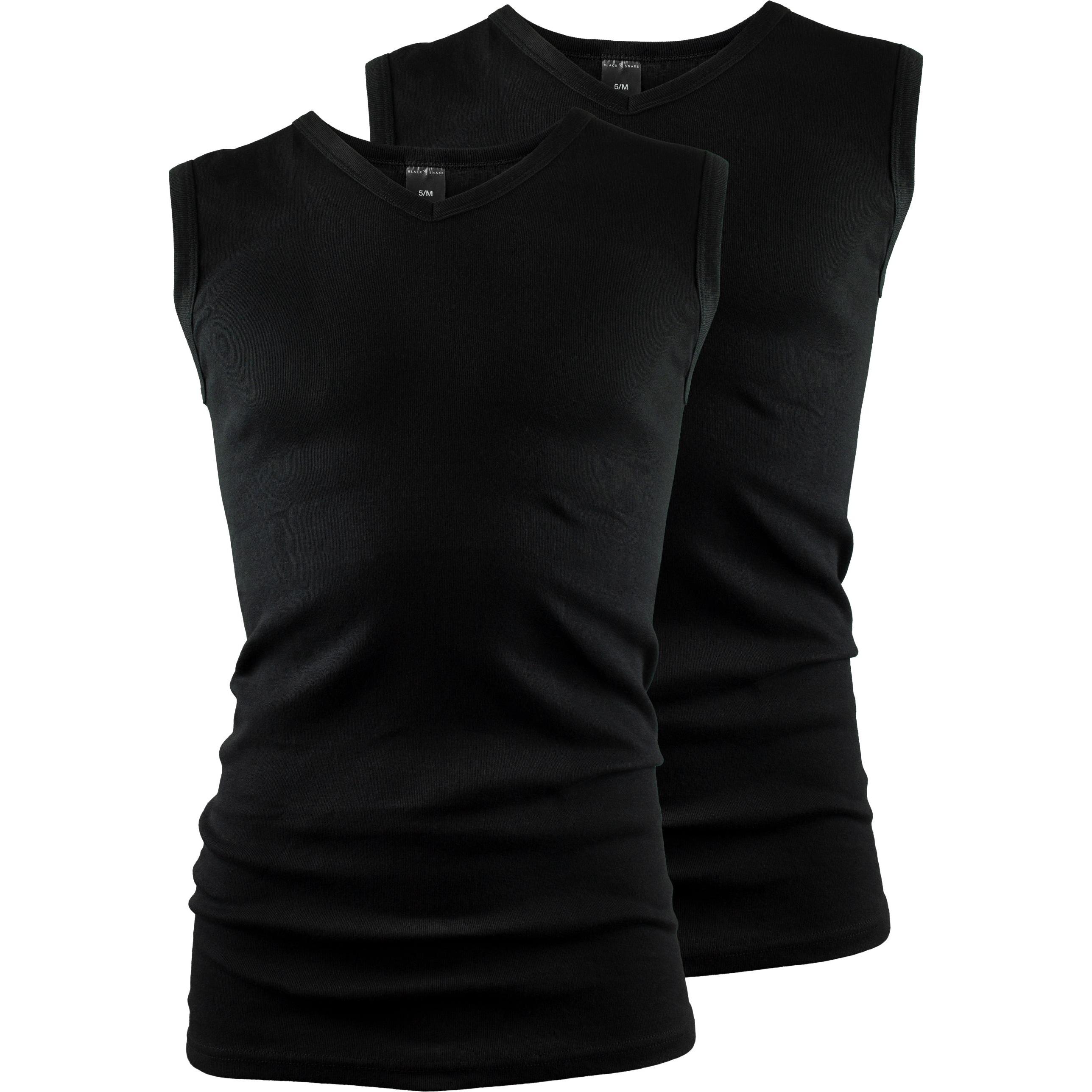 Black Snake, Herren, Shirt, 2er Pack Classic, Schwarz, (XL)