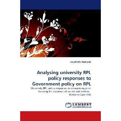 Analysing university RPL policy responses to Government policy on RPL, Fachbücher