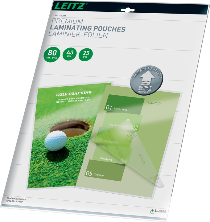 Productafbeelding Leitz Lamineerfilm (A3, 25 Stuk, 80 µm)