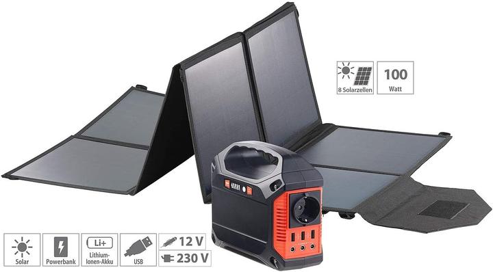 Produktbild Revolt Solar-Powerbank (155 Wh, 1.59 kg)