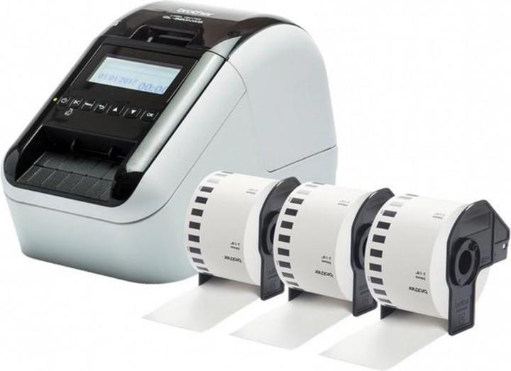 Immagine prodotto Brother QL-820NWBcVM con 3 rotoli di etichette (300 dpi)