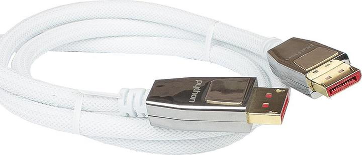 Actual product image Python Connection cable DisplayPort 1.4, 8K / UHD-2 @60Hz, full metal connector, gold-plated contacts (5 m)