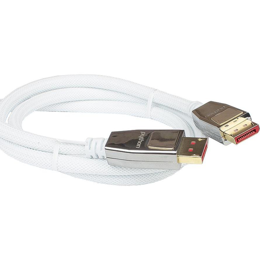 Thumbnail - Python Anschlusskabel DisplayPort 1.4, 8K / UHD-2 @60Hz, Vollmetallstecker, vergoldete Kontakte, OFC, Nylon (5 m, Displa...