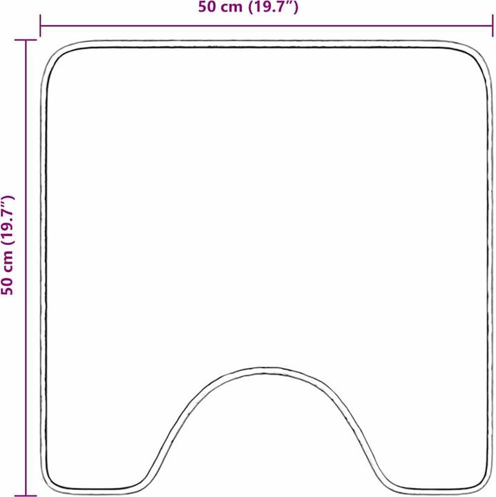Actual product image vidaXL Badematte (50 x 50 cm)