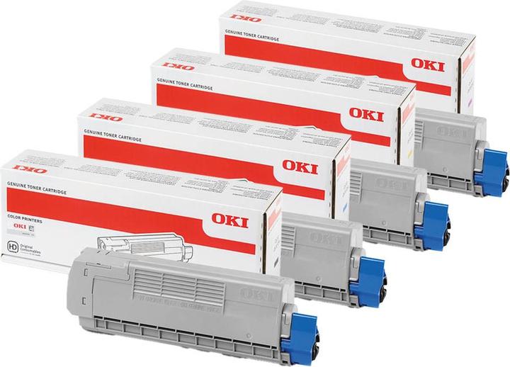 Actual product image OKI Original C610 SET set with all four colours (M, C, Y, FC)