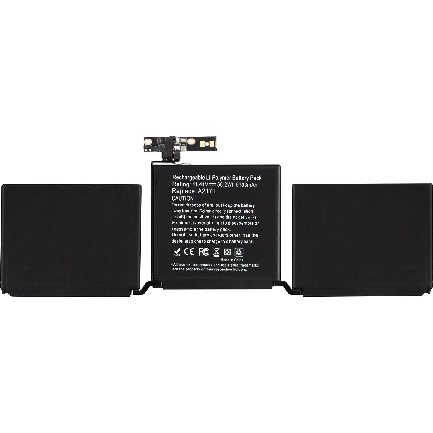 Clappio Ersatzakku, 5103mAh (5103 mAh), Notebook Akku, Schwarz