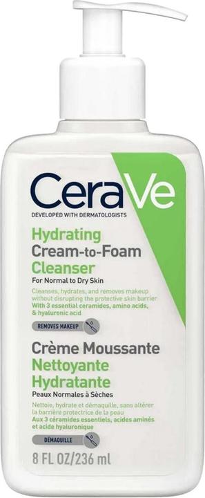 Actual product image CeraVe Moisturising foaming cleansing cream for the face - 473 ml (Wash cream, 473 ml)