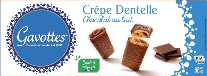 Image du produit Gavottes Crêpe Dentelle Chocolat au lait (18 pcs, 90 g)