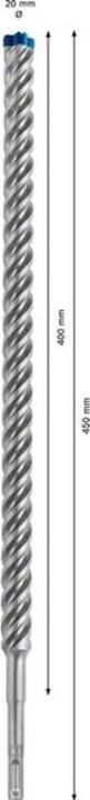Image du produit Bosch Professional Zubehör Foret marteau EXPERT SDS plus-7X, 20 x 400 x 450 mm (jusqu'à 20 millimètres)
