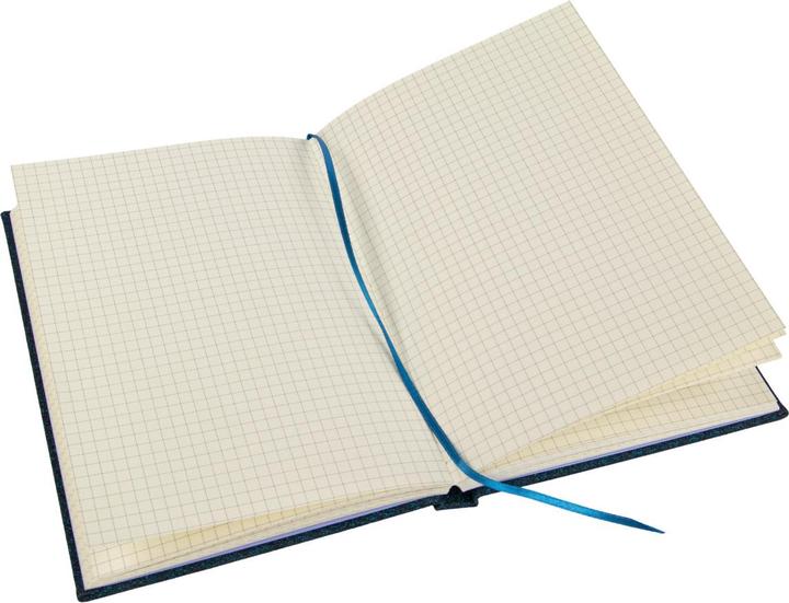 Image du produit Idena Carnet de notes Glitter bleu nuit à carreaux FSC-Mix (14 x 20 cm, Quadrillé, Couverture rigide)
