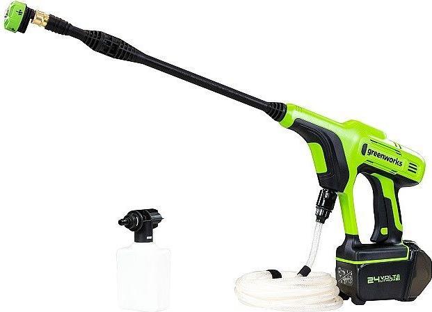Actual product image Greenworks Battery pressure cleaner G24PW, without battery (Rechargeable battery operated)