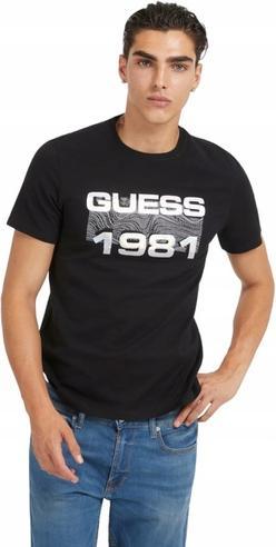GUESS T-SHIRT HOMME SS CN GUESS 1981 FOI BLACK M3BI77J1314 JBLK XL