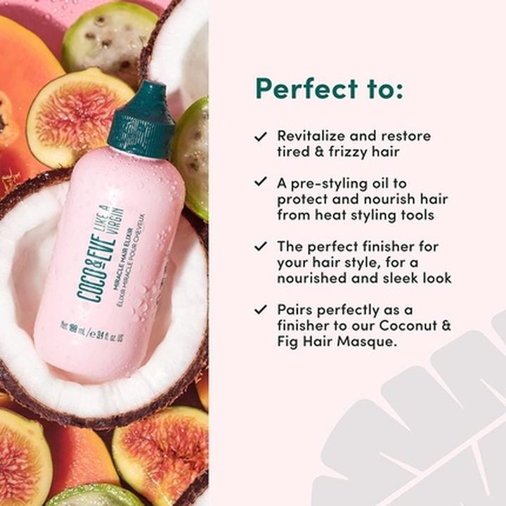 Image du produit Coco & Eve Élixir capillaire Like A Virgin Miracle (100 ml)