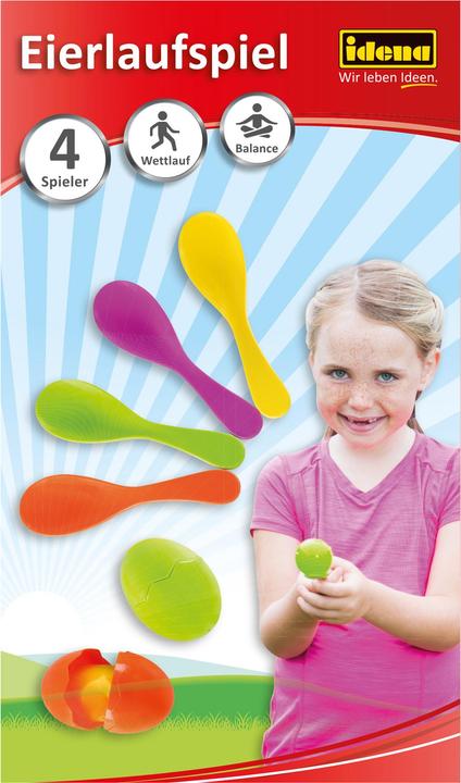 Produktbild Idena Eierlaufspiel mit "Eigelb"-Sandsäckchen (2 - 4 Spieler)
