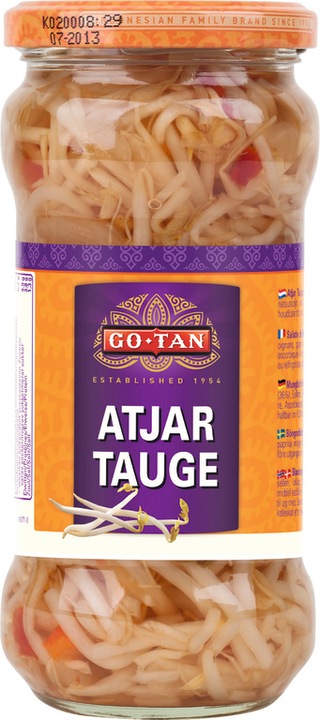 Actual product image Go-Tan Atjar Taugé - Mung Bean Salad 340g (520 g)