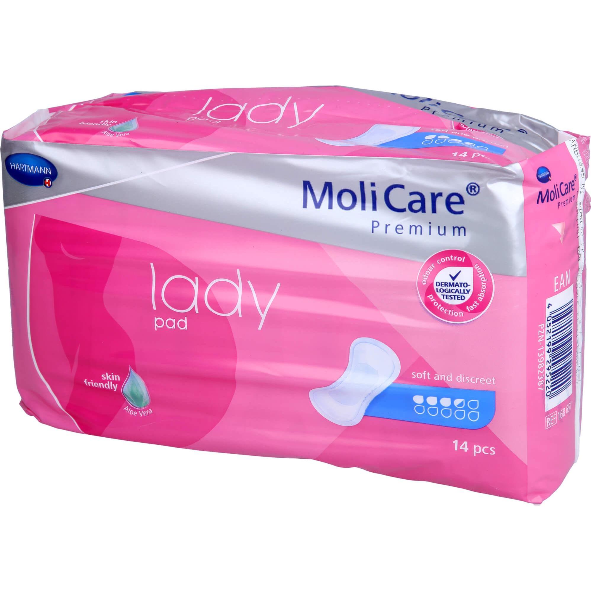 Hartmann, Inkontinenzhygiene, MoliCare Premium lady pad 3.5 Tropfen (14 x)