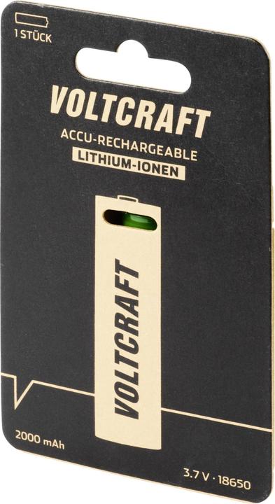 Produktbild Voltcraft Spezial-Akku 18650 (1 Stk., 18650, 2000 mAh)