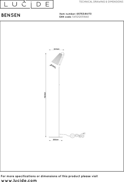 Produktbild Lucide Bensen (E14)