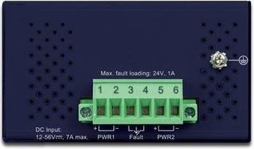 Actual product image Planet Industrial Switch 4-Port IEEE 802.3af / 802.3at PoE Injector Aluminum Metal Enclosure (802.3af (PoE), 802.3at (PoE+), 30 W)