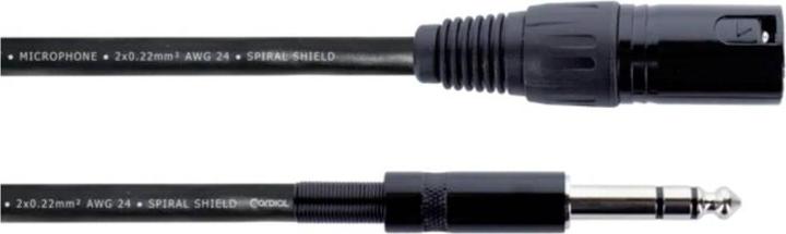 Produktbild Cordial EM 3 MV XLR Verbindungskabel (1x XLR-Stecker 3 polig - 1x Klinkenstecker (3 m, XLR Kabel)