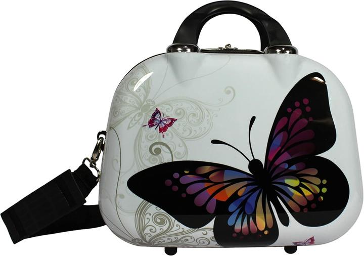 Produktbild World Traveler Valigia Spinner Farfalla Bianca e Nera