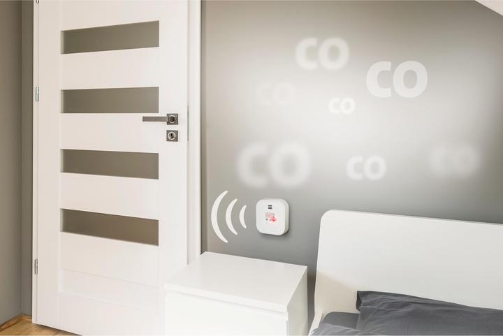 Actual product image Alecto Carbon monoxide detector COA4010 LED display, white