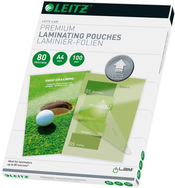 Productafbeelding Leitz Lamineerfilm (A4, 100 Stuk, 100 µm)