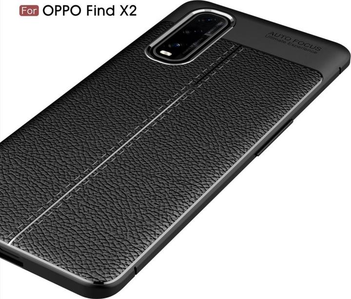 Produktbild Screenguard Oppo Find X2 Hülle Leather Design TPU Cover (Oppo Find X2)