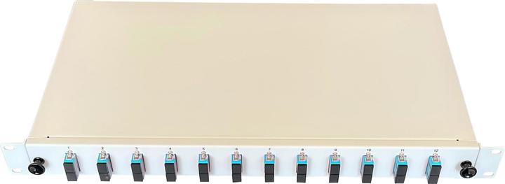 Actual product image Paschke Splice box/patch panel 48.30cm (19") 12xSCd OM3 AQUA 443705AQ-12SA