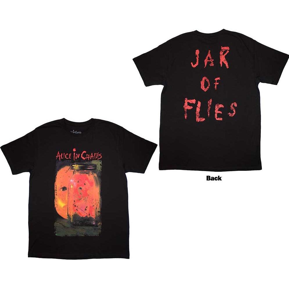 Alice In Chains, Uomini, Maglietta, Jar of Flies Back Print, Nero, (M)
