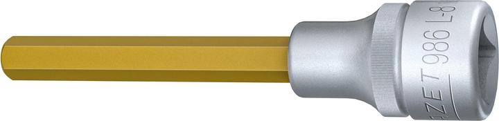 Produktbild HAZET Schraubendreher-Steckschlüsseleinsatz 986L-8 ∙ Vierkant12,5 mm (1/2 Zoll) ∙ Innen Sechskant P… (8 mm)