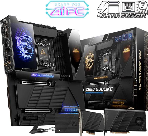 Actual product image MSI MEG Z890 GODLIKE (LGA 1851, Intel Z890, E-ATX)