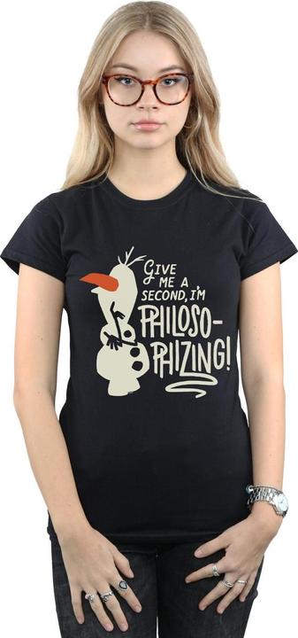 Actual product image Disney Womens/Ladies Frozen 2 Olaf Philosophizing Cotton T-Shirt (XL)