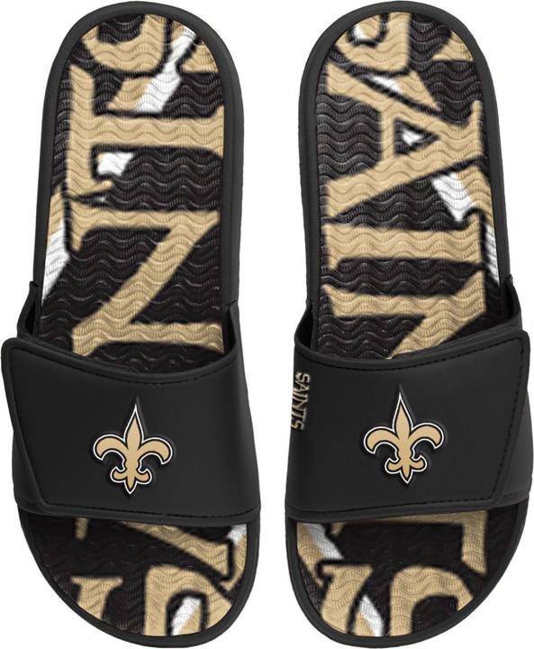 Actual product image Foco New Orleans Saints NFL GEL Sport Slides - 45/46 (45)