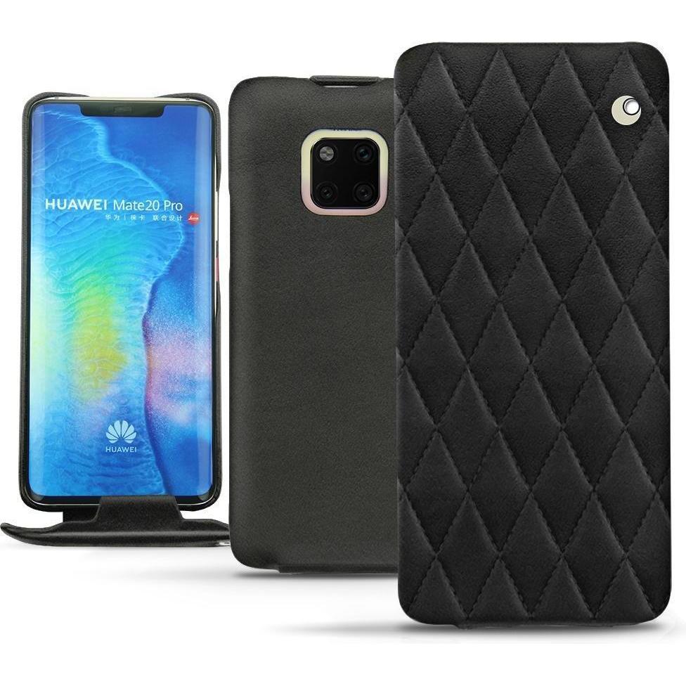 Noreve Lederschutzhülle vertikal (Huawei Mate 20 Pro), Smartphone Hülle, Schwarz